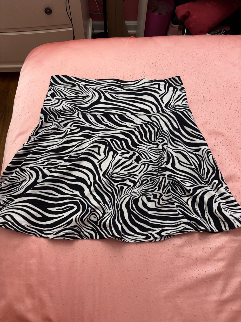zebra print skirt